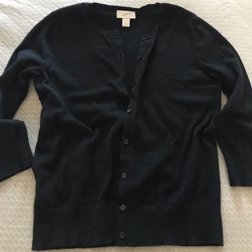 Basic Black Cardigan by Loft